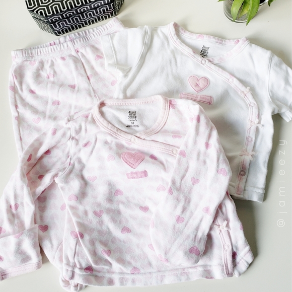 Carter's | Set of 3-Matching Tops and Footie Pants - Picture 1 of 8